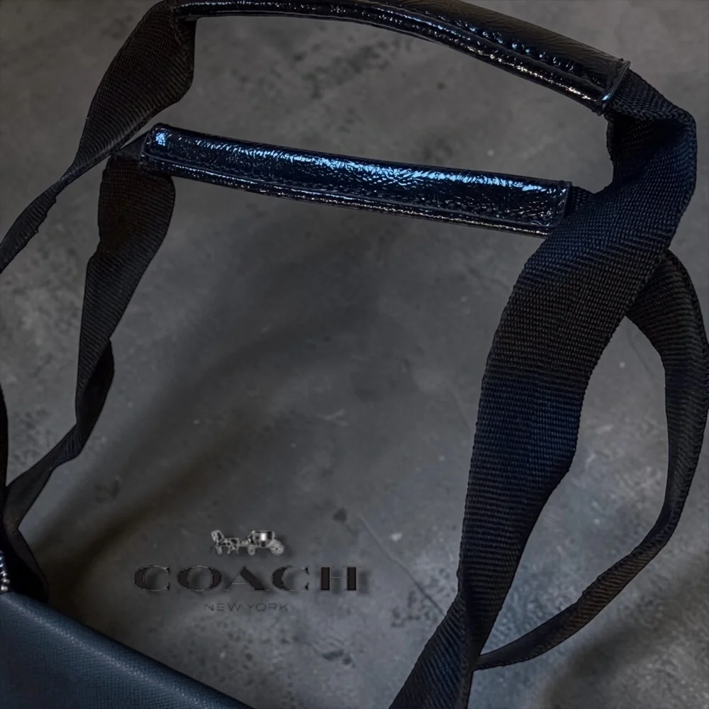 Coach Getaway Leopard Print Nylon Weekender Tote with Pouch NWT! 2 Piece Set! - Picture 10 of 10